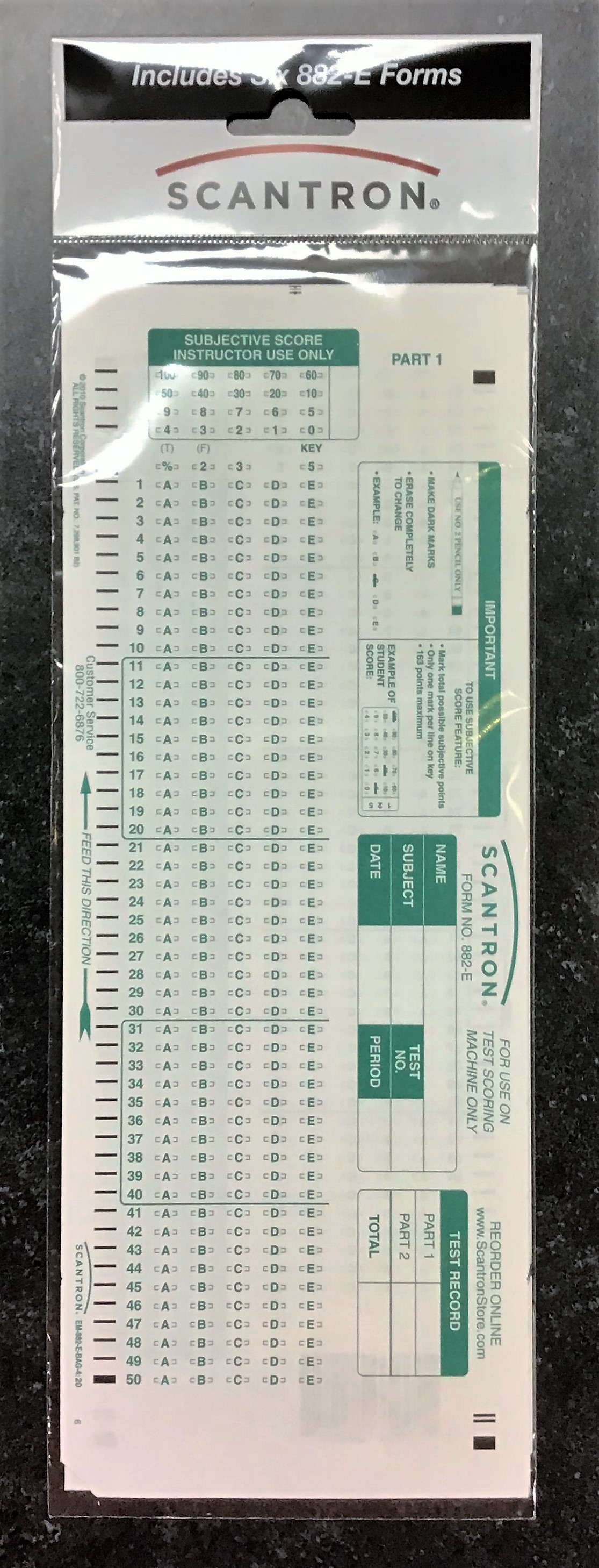 Scantron Forms